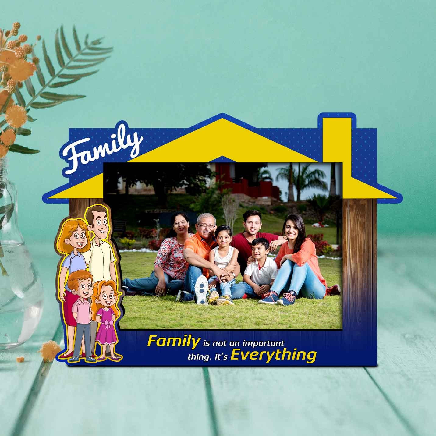 Personalised family Photo Frame (Size A5)