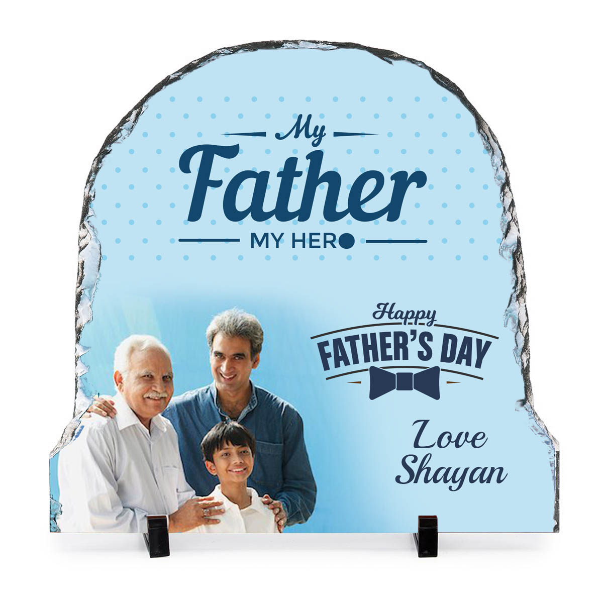 Father's Day Personalised A3 Stone Plaque