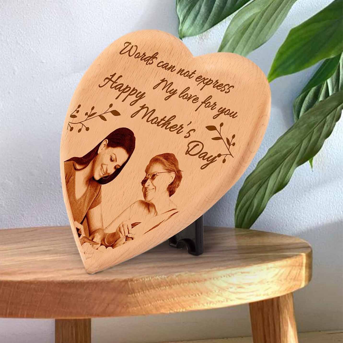 Personalized Wood Plaque for mothers day Gift 