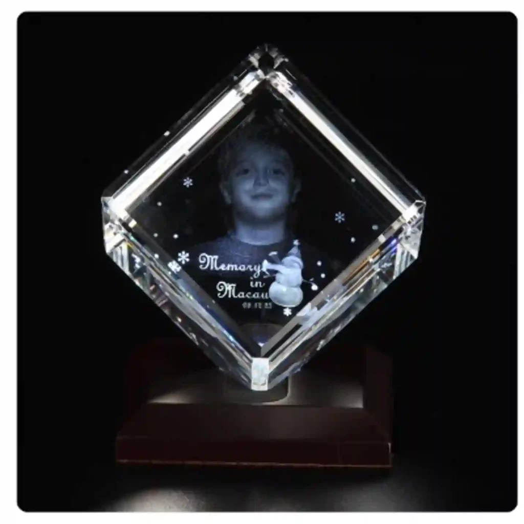 Customized 3D Cube Crystal