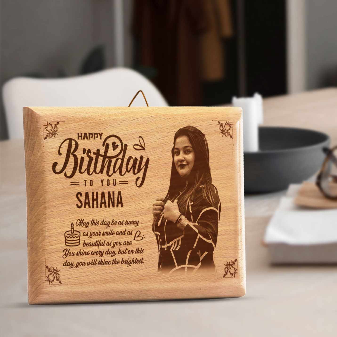 birthday gift photo frame