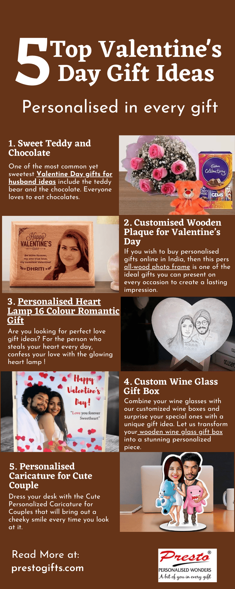 5 top Valentine day Gift Ideas