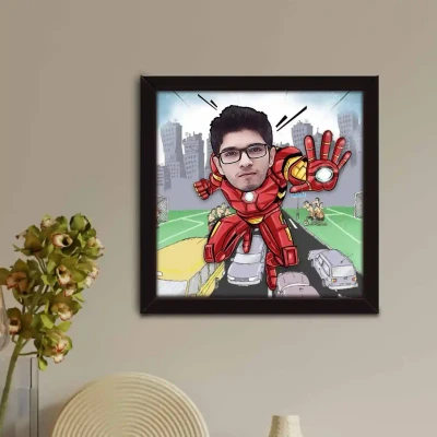 Iron Man Caricature Frame