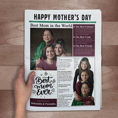 E-newspaper Mothers day gift