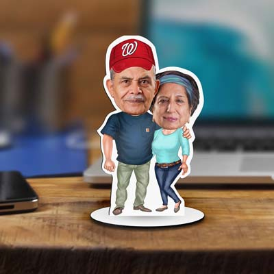 personalized caricature for modern age couple 
