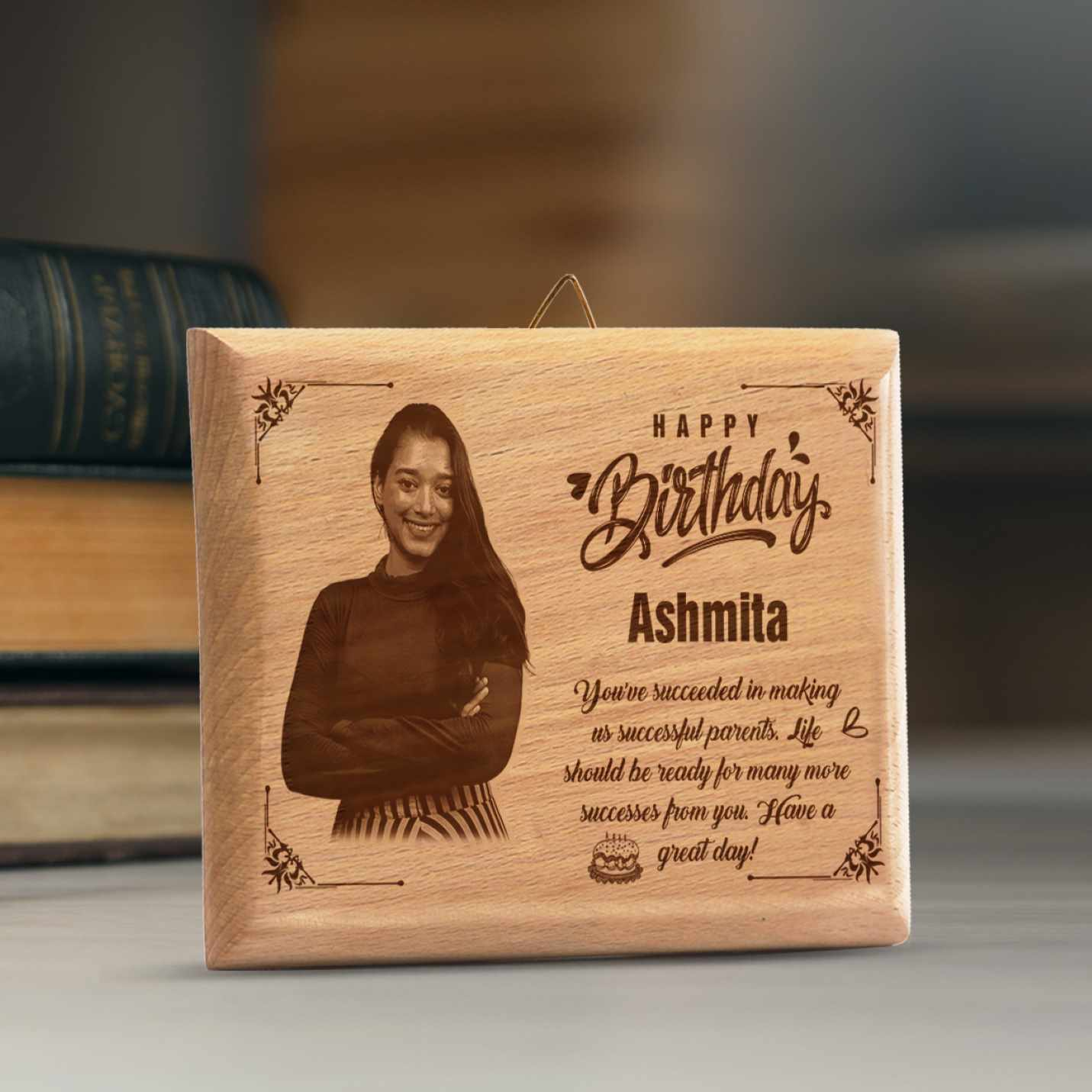 wooden plaque birthday Gift 