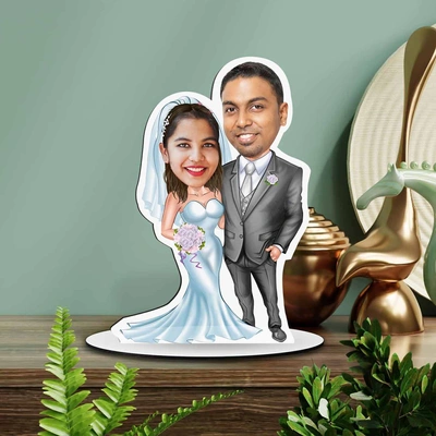 personalized caricature for a wedding Couple 