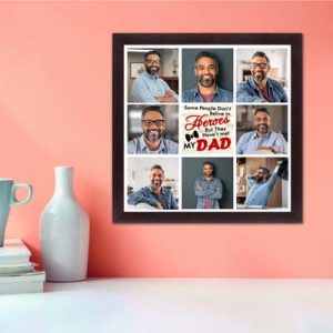 Personalised Photo Collage for Father Birthday (12'x12')