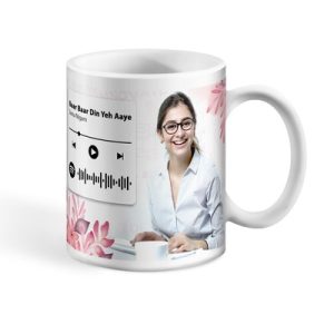 Custom Made Spotify Photo Coffee Mug Gift