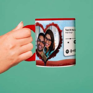 Customised Spotify Code Music on Colourful Photo Mug Gift