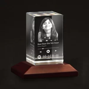 Custom Spotify 3D Cube with Photo for Gift