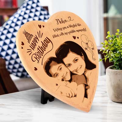 Personalized Laser Engraved Wooden Photo Frame for Any Occasions