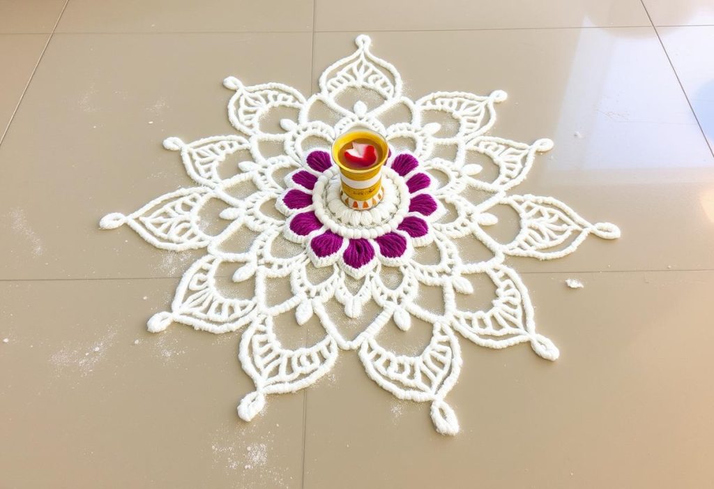 Rice Flour Rangoli