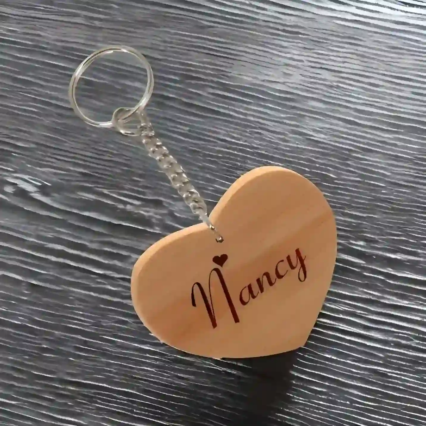 Wooden keychain