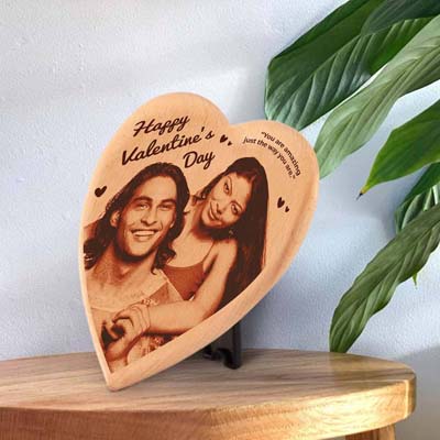 Hard Wood Plaque for Valentine's Day