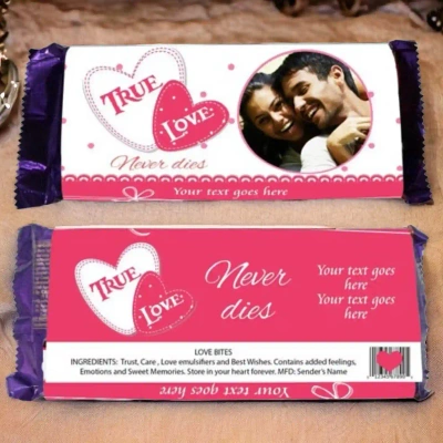 Personalised Chocolate wrapper with Medium Chocolates