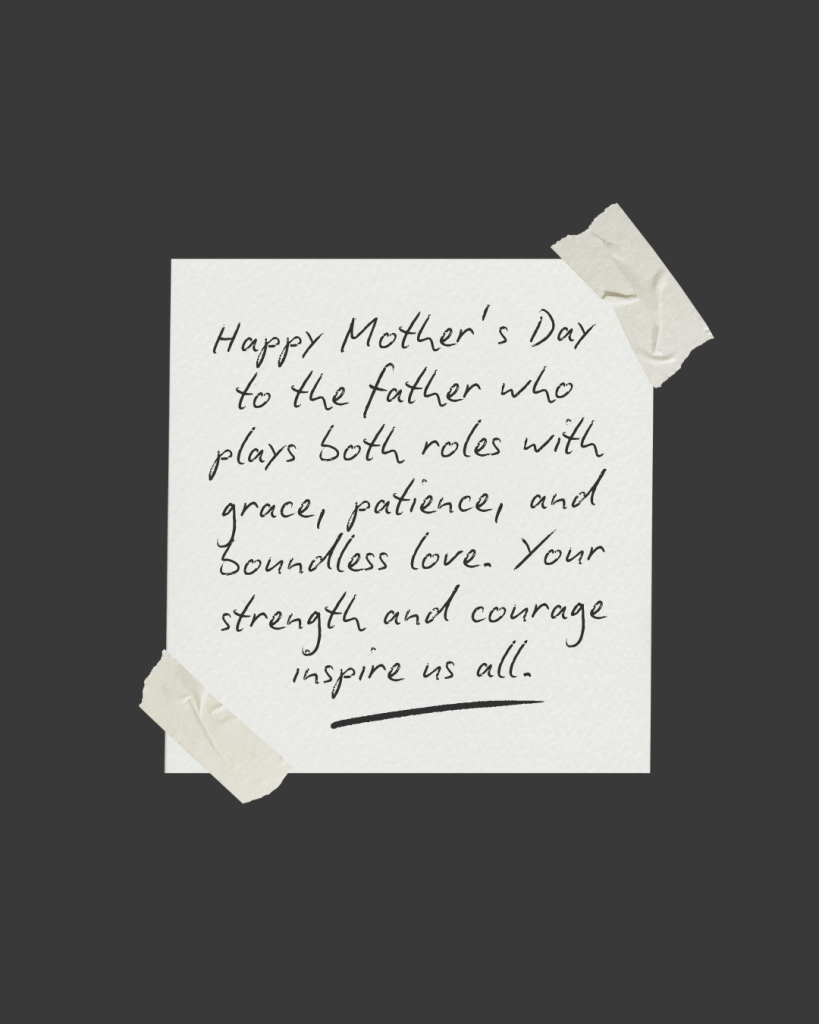 Mothers day wish to dad