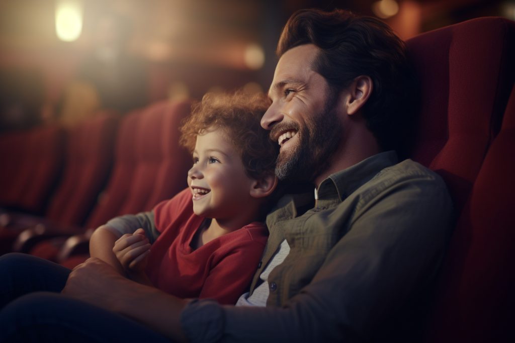 father-son-sharing-laugh-while-watching-generative