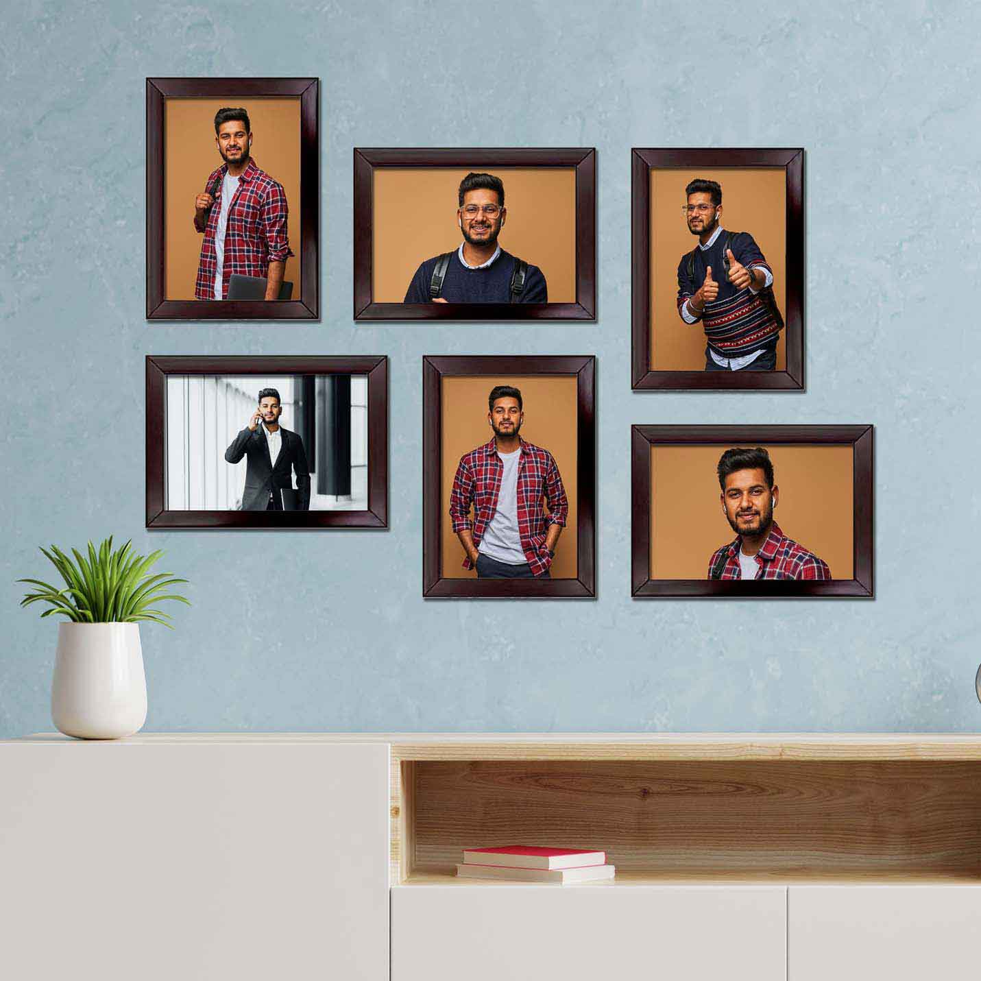 Personalised Photo Frame set for Boy Friend Birthday (7'x5':6nos)